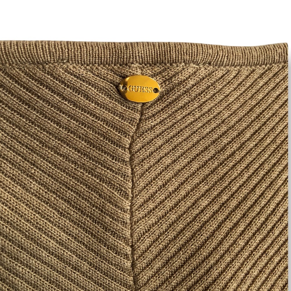 Tan Ribbed Guess Sweater - Picture 6 of 6